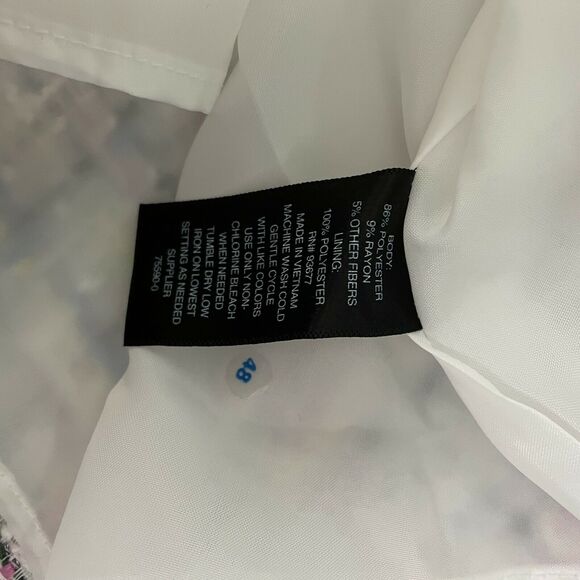 Worthington NWT Pastel Tweed Midi A-Line Skirt Size 4P Fully Lined Back Zip - Picture 7 of 11